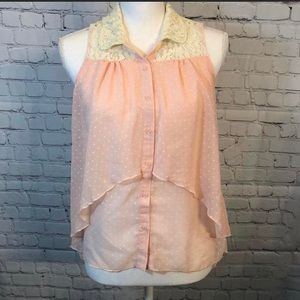 Sleeveless High/Low Top - HeartSoul, Size Small